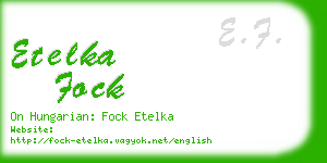 etelka fock business card